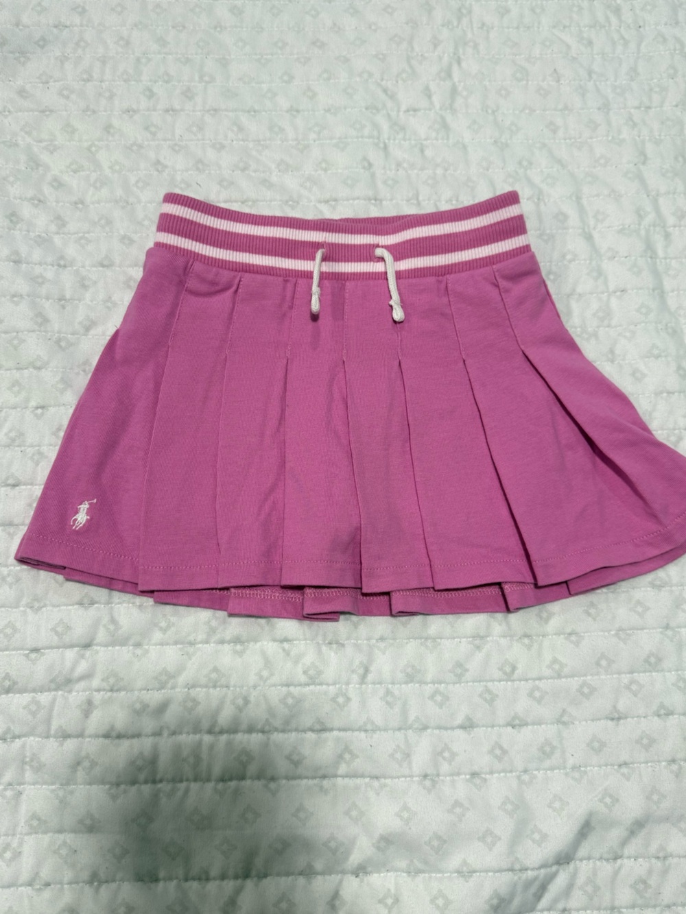Polo Ralph Lauren pleated Skirt with Striped Waistband